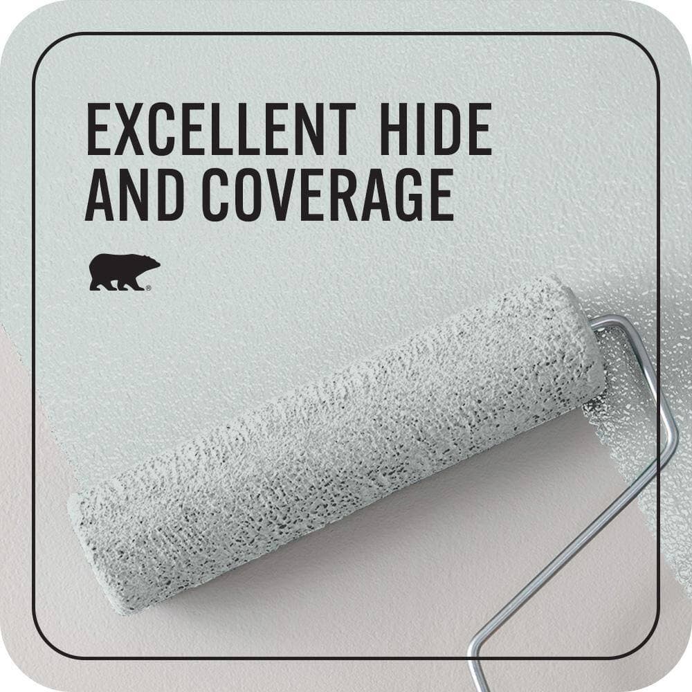 BEHR PREMIUM PLUS #PPU12-13 Urban Mist Flat EcoMix Plant-Based & Primer (2)