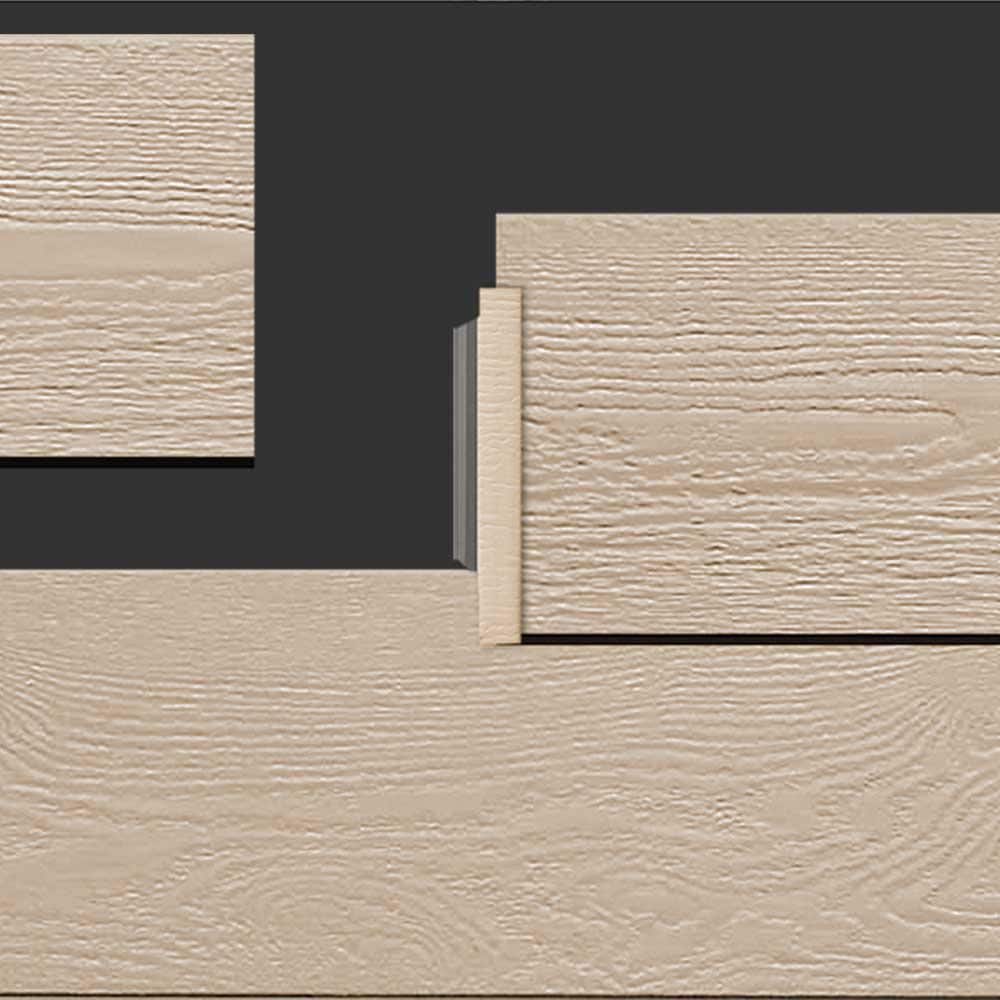Gibraltar Building Products 12 in. x 4.5 in. x 0.9 ft. Aluminum Primed Woodgrain H-Moulding (3)