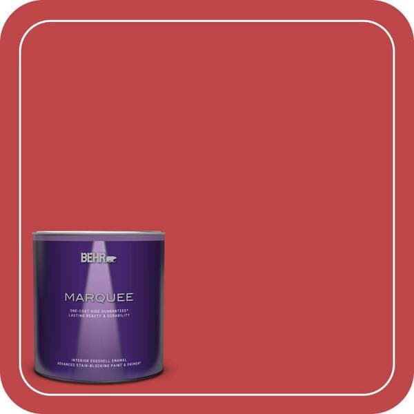 BEHR PREMIUM PLUS Home Decorators Collection #HDC-FL13-1 Glowing Scarlet Enamel Low Odor & Primer (3)