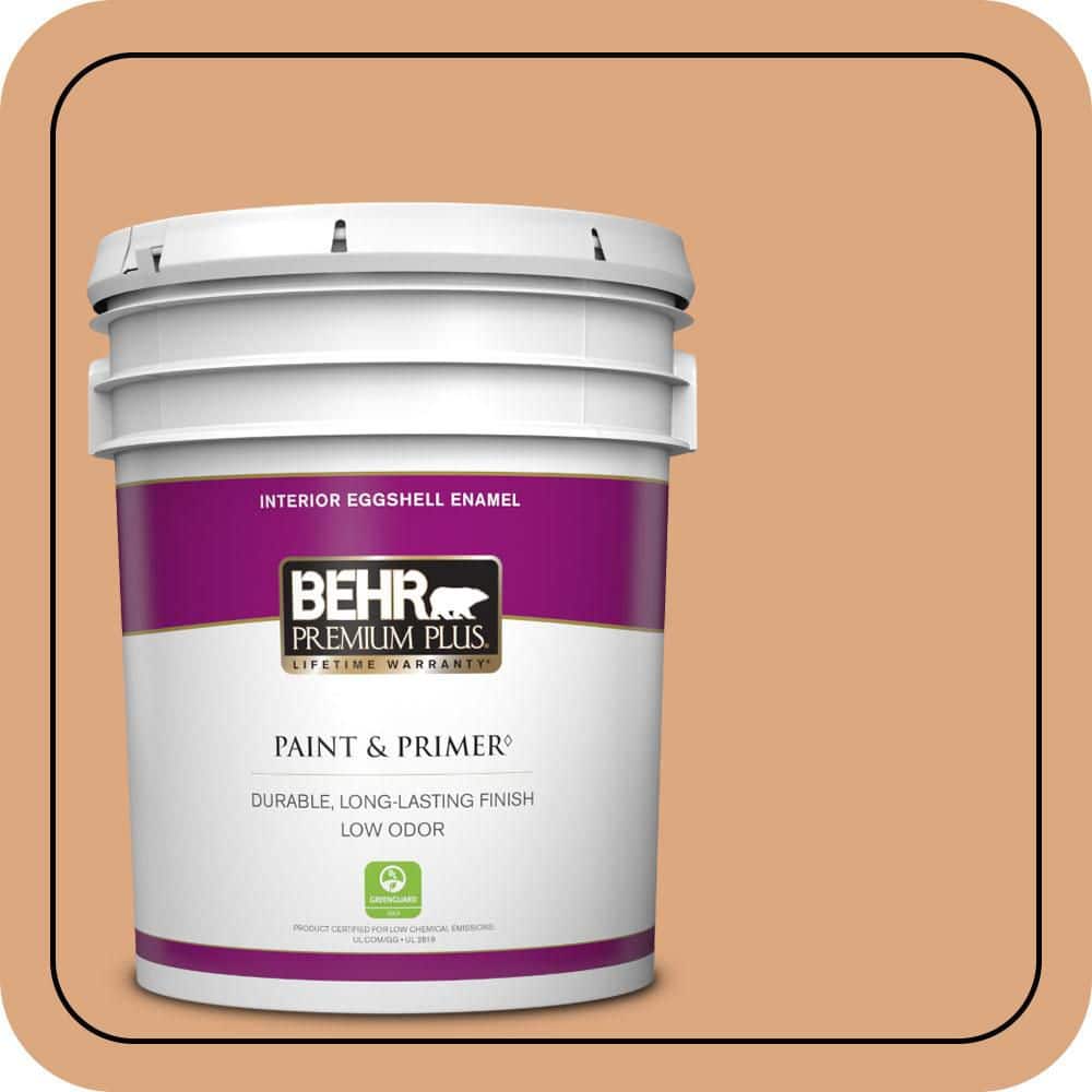 BEHR PREMIUM PLUS 5 gal. #PMD-97 Eastern Spice Eggshell Enamel Low Odor Interior Paint & Primer