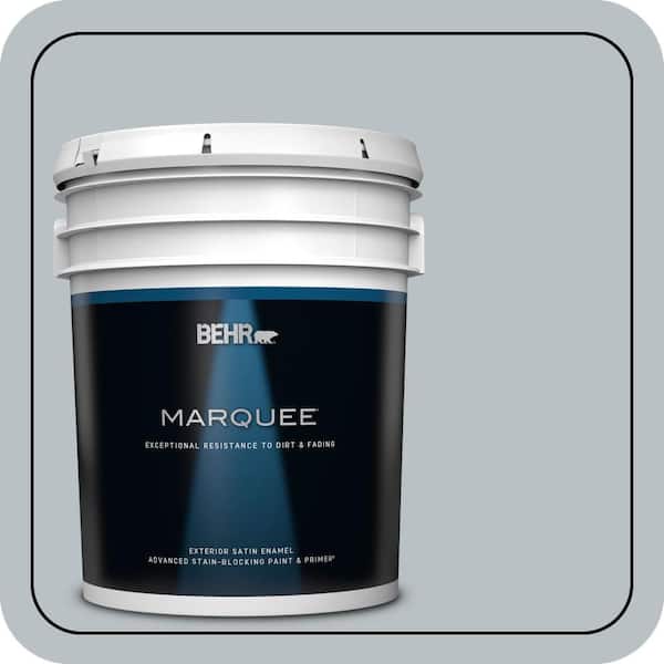 BEHR MARQUEE 5 gal. #MQ5-31 Distant Star Satin Enamel Exterior Paint & Primer (2)