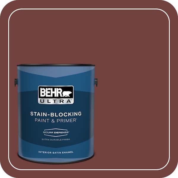 BEHR PREMIUM PLUS #ECC-27-1 Red Pines Enamel Low Odor & Primer (2)