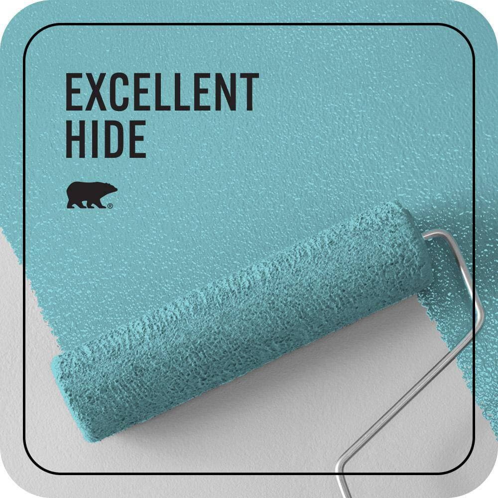 BEHR PREMIUM PLUS 1 gal. #P470-3 Sea of Tranquility Ceiling Flat Interior Paint & Primer (2)