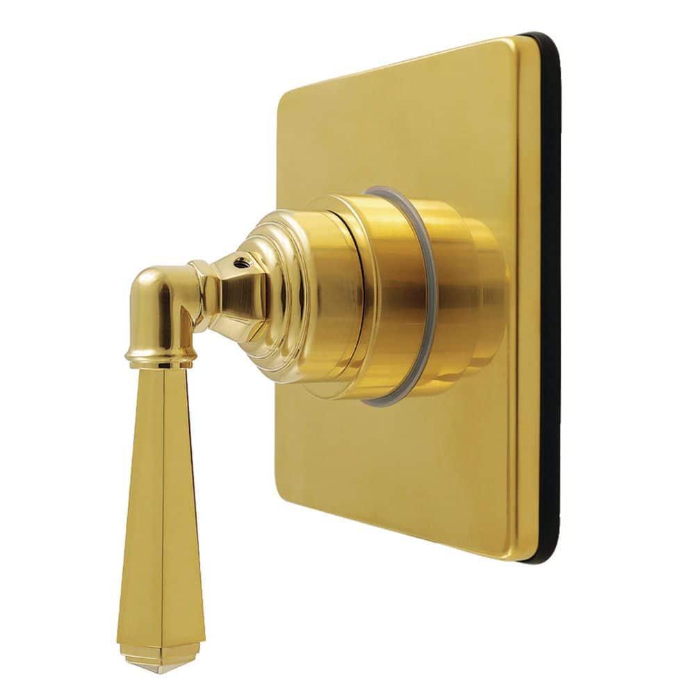 Kingston Brass Metropolitan 3/4 in. Single-Handle 1-Hole Wall Mount 6-Way Diverter Valve with Trim Kit in Brushed Brass (1)