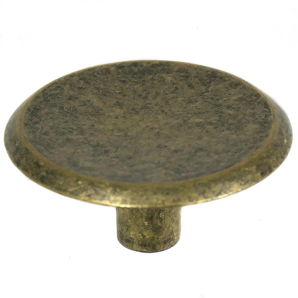 Laurey Modern 1-1/2 in. Antique Brass Round Cabinet Knob (25-Pack)
