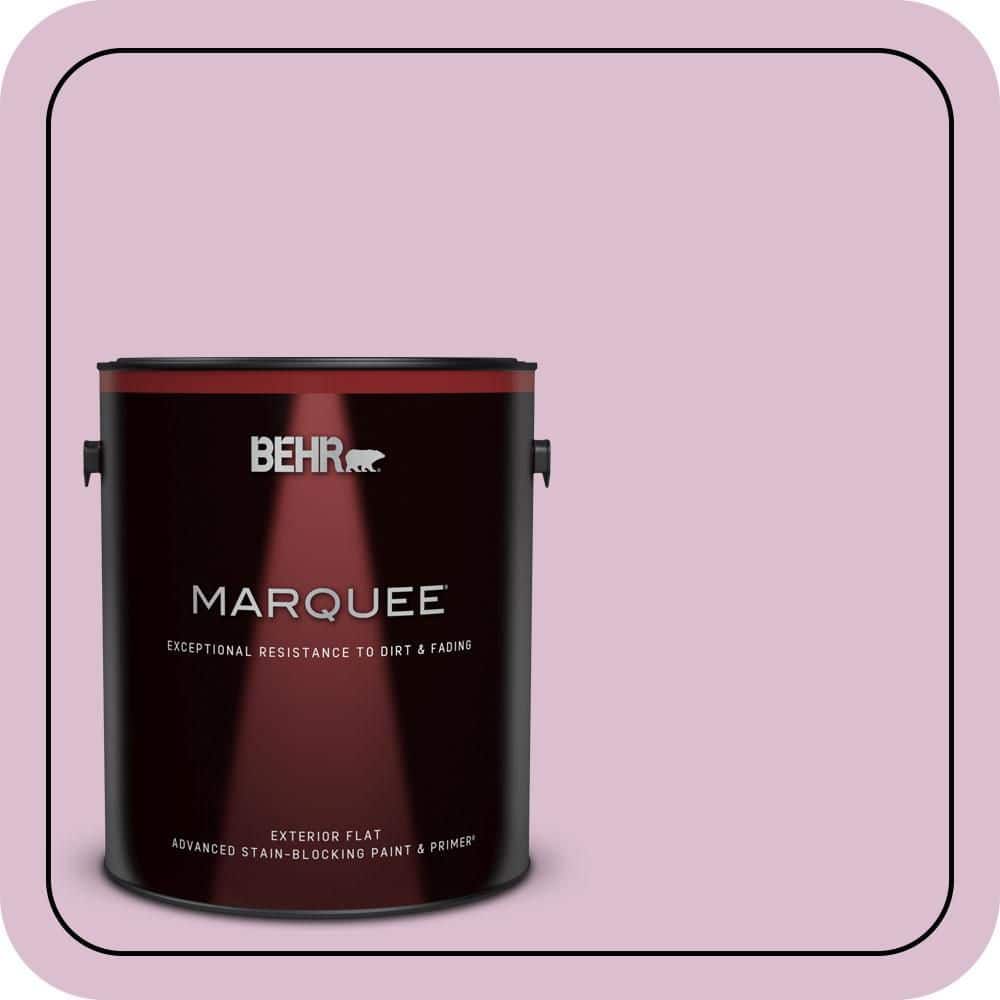 BEHR MARQUEE 1 gal. #690C-3 Delicate Bloom Flat Exterior Paint & Primer (1)