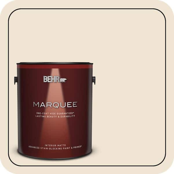 BEHR MARQUEE 1 gal. #N290-1 Original White Matte Interior Paint & Primer (2)