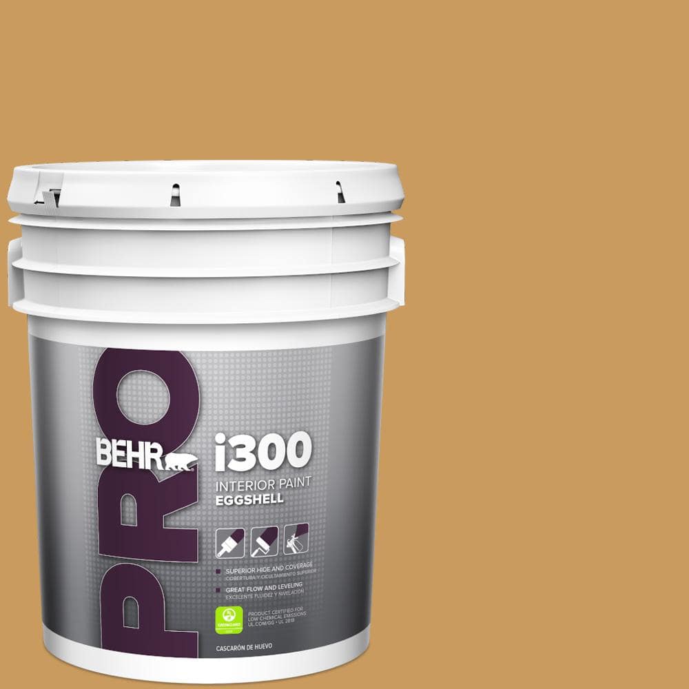 BEHR PRO 5 gal. #M280-6 Solid Gold Eggshell Interior Paint