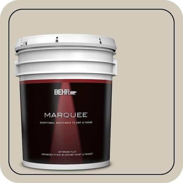 BEHR MARQUEE 5 gal. #MQ6-31 Shoreline Haze Flat Exterior Paint & Primer (2)