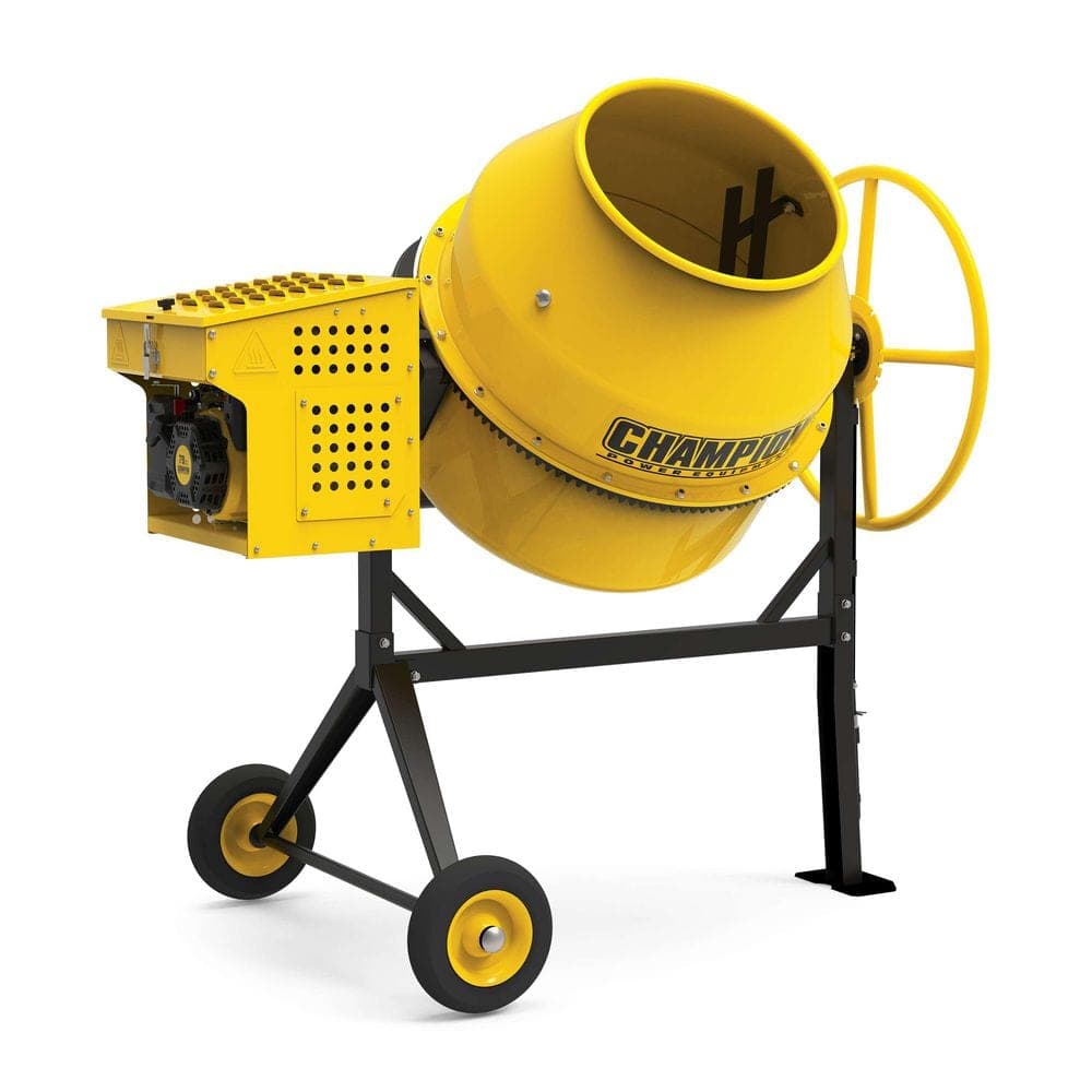 Champion Power Equipment 8.8 cu. ft. 79 cc Gas Heavy-Duty Concrete Mixer with 450 lb. Capacity