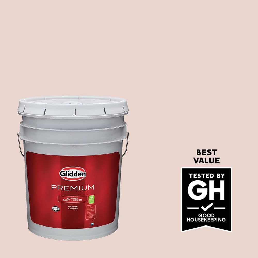 Glidden Premium 5 gal. Coral Cream PPG1062-2 Eggshell Interior Latex Paint