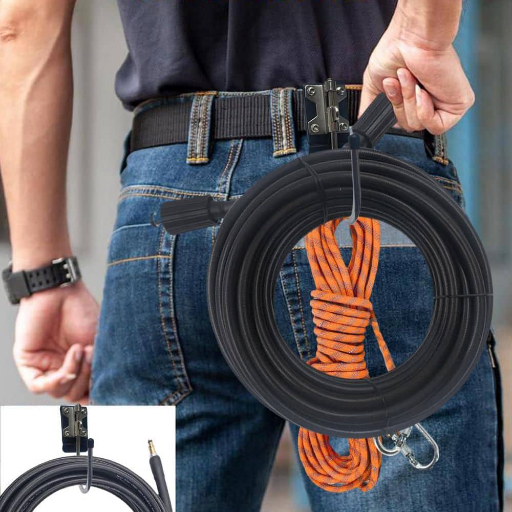 NVNOO Alloy Steel Drill Holder Belt Tool Hook Holster Holster Hammer Holder (2-Pack) (3)