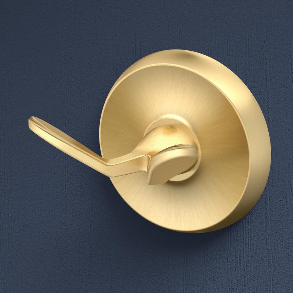 Gatco Designer II Double Robe Hook in Brushed Brass (2)