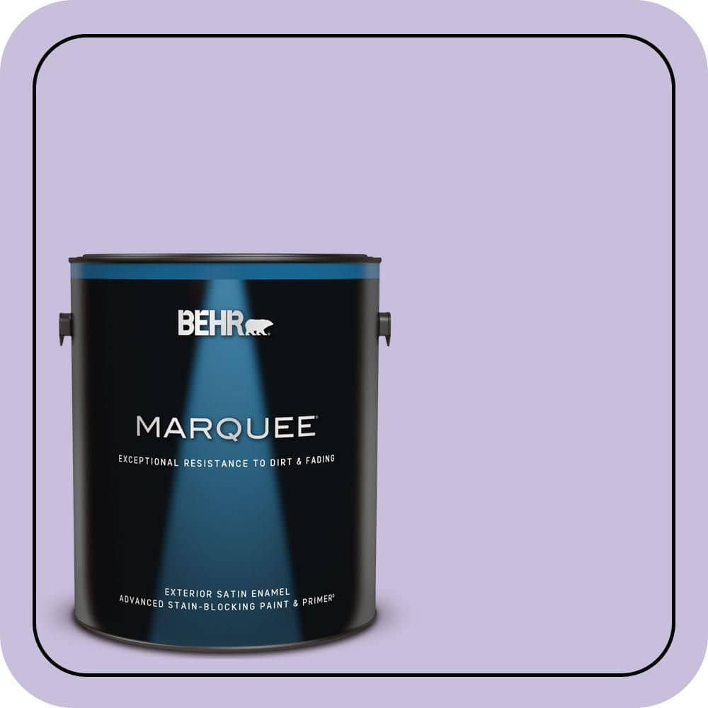 BEHR MARQUEE 1 gal. #640B-4 Innuendo Satin Enamel Exterior Paint & Primer