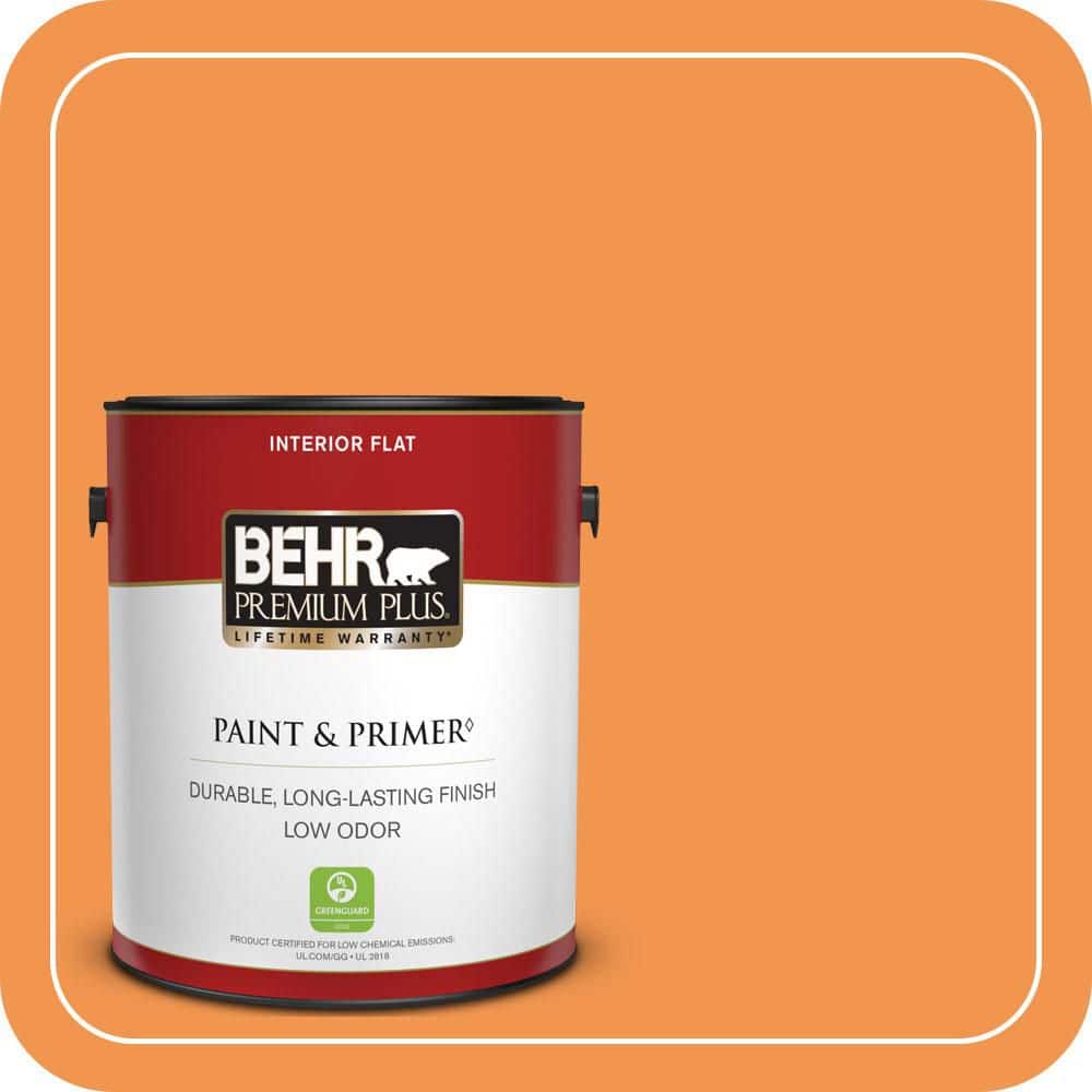 BEHR PREMIUM PLUS 1 gal. #P230-6 Toucan Flat Low Odor Interior Paint & Primer