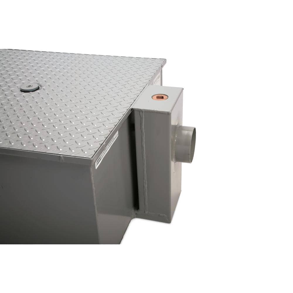 Zurn 29 in. x 16 in Low-Profile Grease Trap 50 GPM with 4 in Ho Hub (2)