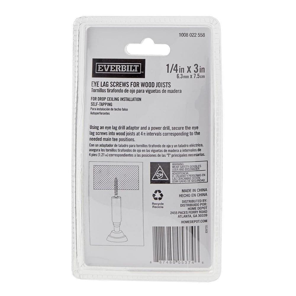 Everbilt 2.75 in. Eye Lag Screws for Wood (100-Pack) (3)