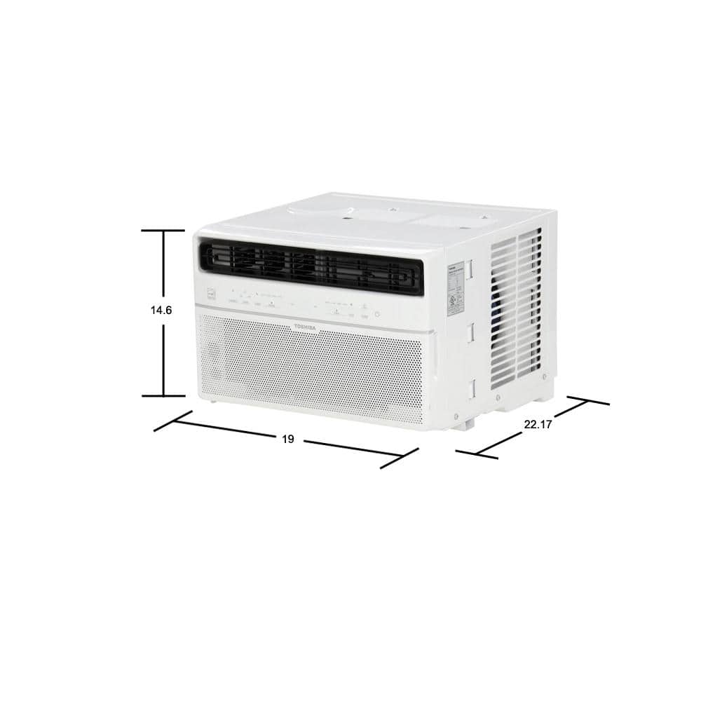 Toshiba 12,000 BTU 115-Volt Smart Wi-Fi Touch Control Window Air Conditioner with Remote for upto 550 sq. ft. (3)