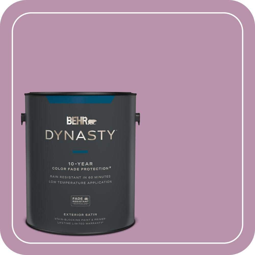BEHR DYNASTY 1 gal. #680D-5 Bed of Roses Satin Enamel Exterior Stain-Blocking Paint & Primer