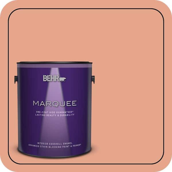 BEHR PREMIUM PLUS #M180-4 Priceless Coral Enamel Low Odor & Primer (4)
