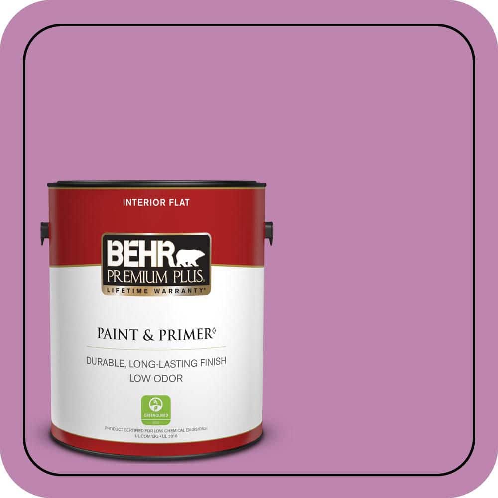 BEHR PREMIUM PLUS 1 gal. #MQ4-60 Joie De Vivre Flat Low Odor Interior Paint & Primer