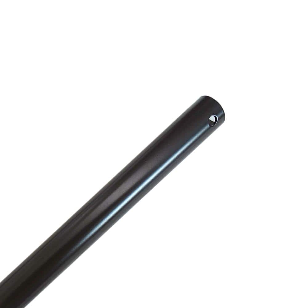 PRIVATE BRAND UNBRANDED 18 in. Matte Black Ceiling Fan Extension Downrod for 11 ft. Ceilings (2)