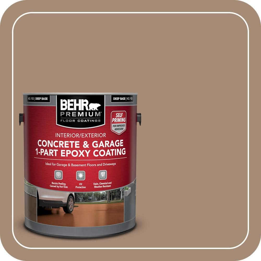 BEHR PREMIUM #SC-121 Self-Priming 1-Part Epoxy Satin Interior/Exterior Concrete and Garage Floor Paint (1)