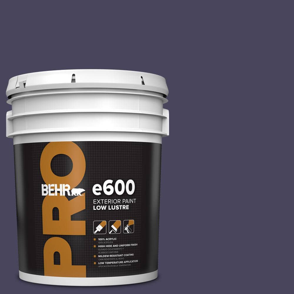 BEHR PRO 5 gal. #S-H-640 Purple Blanket Low Luster Exterior Paint