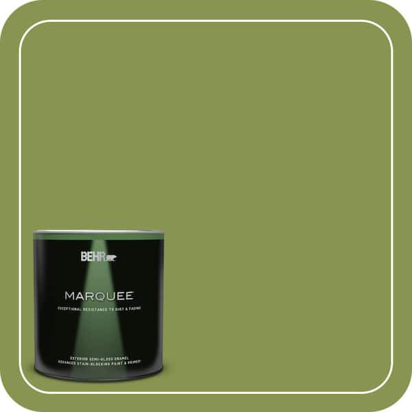 BEHR PREMIUM PLUS #M350-6 Frog Interior/Exterior Paint & Primer Color Sample (4)