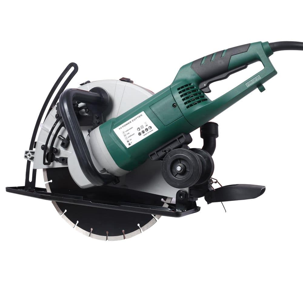 Tatayosi 14 in. 2600-Watt Portable Wet/Dry Electric Corded Circular Concrete Saw Power Angle Cutter (1)