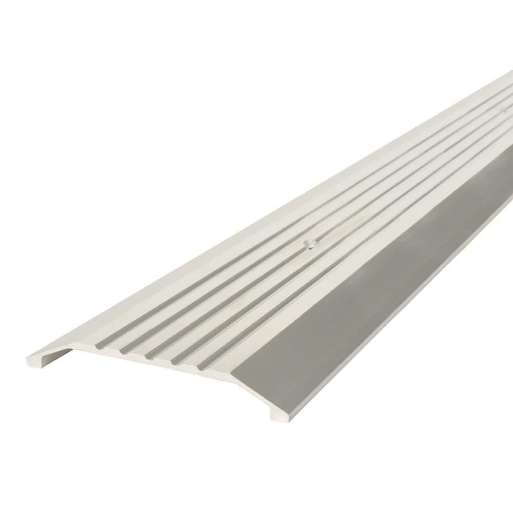 M-D Building Products 3.875 in. x 36 in. Silver Aluminum Commercial Flat-Profile Door Weatherstripping Threshold