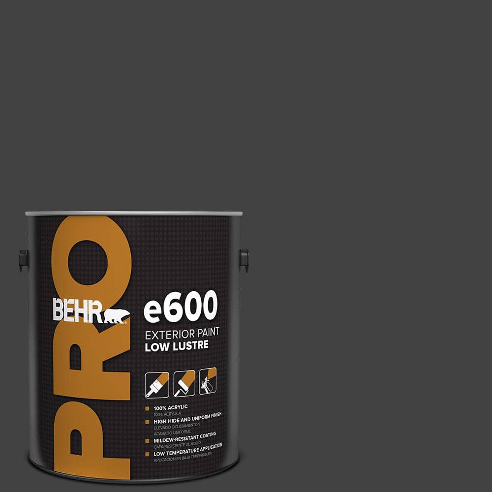 BEHR PRO 1 gal. #BNC-38 Spade Black Low Luster Exterior Paint