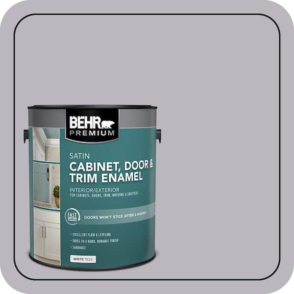 BEHR PREMIUM 1 gal. #N550-3 Best in Show Satin Enamel Interior/Exterior Cabinet, Door & Trim Paint (2)
