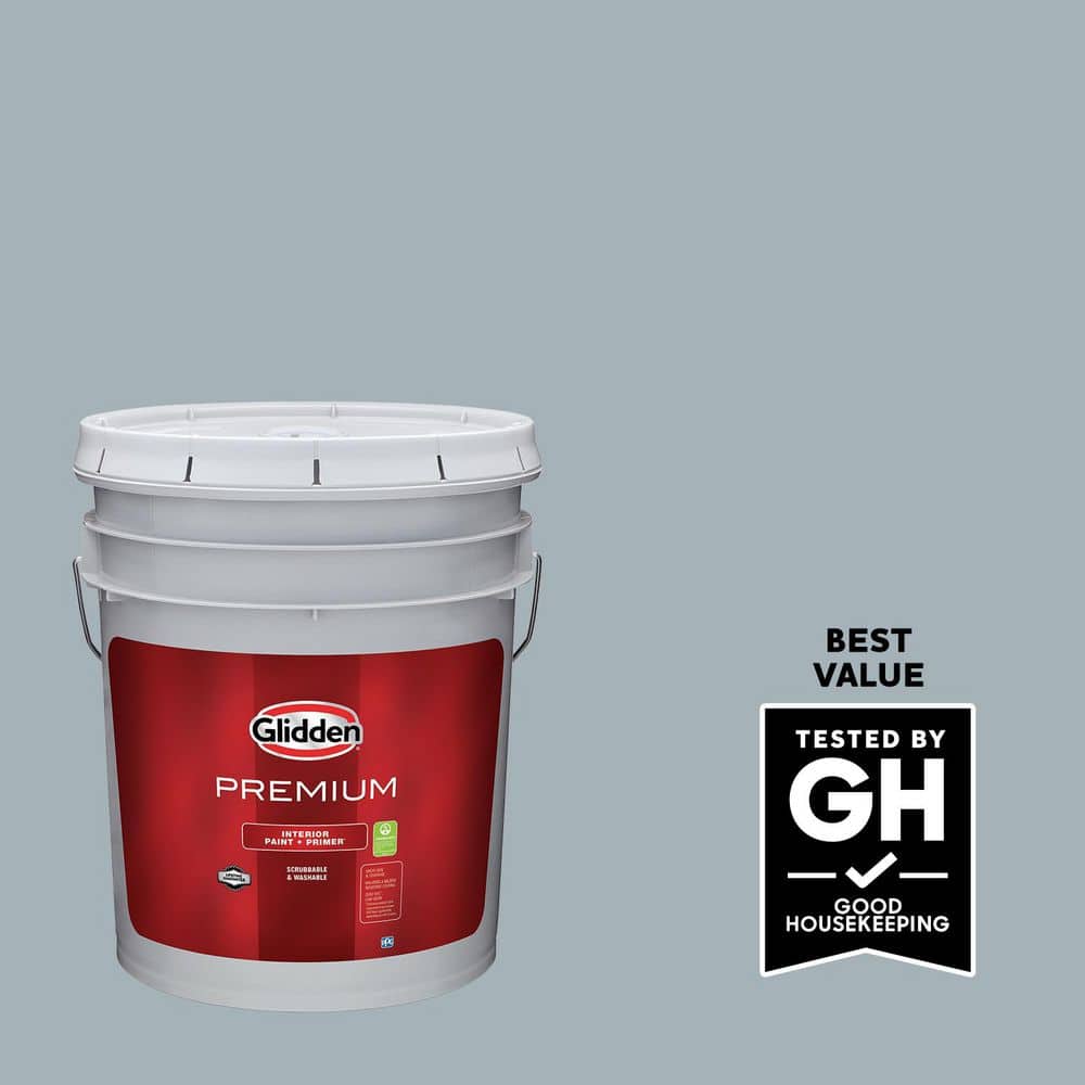Glidden Premium 5 gal. Special Delivery PPG1037-3 Satin Interior Latex Paint