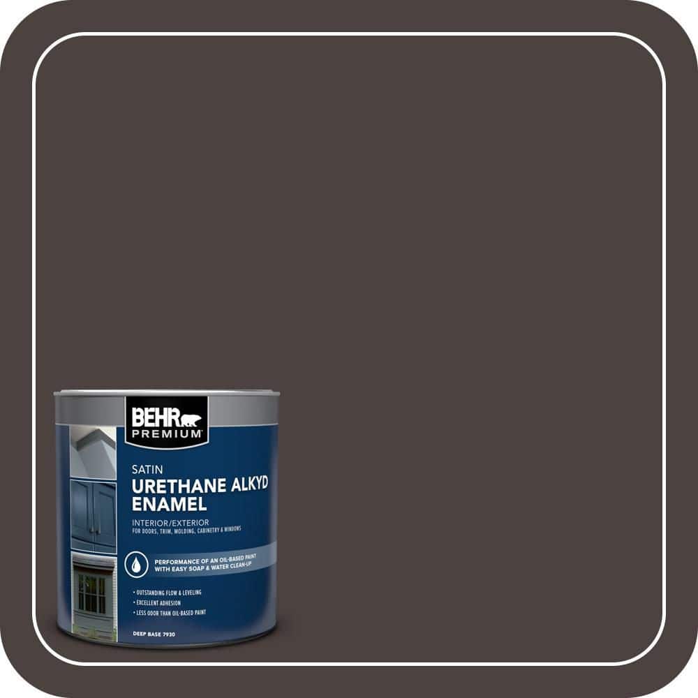 BEHR PREMIUM 1 qt. #PPU5-20 Sweet Molasses Satin Enamel Urethane Alkyd Interior/Exterior Paint