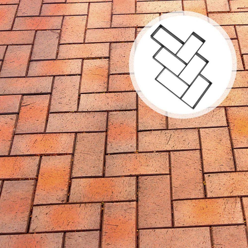 KIWDZFU Reusable Hexagon Concrete Molds Paver Stepping Stone Maker DIY Walkway Pavement Moulds for Garden Patio 49.7 x40.5 x 4cm (2)