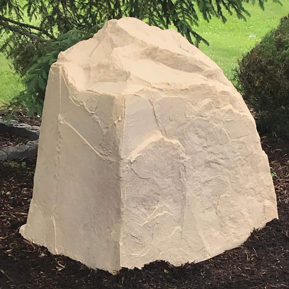 Dekorra 45" x 36" x 42" Tall Large Artificial Rock Cover for covering and concealing well pressure tank and backflow assemblies (3)