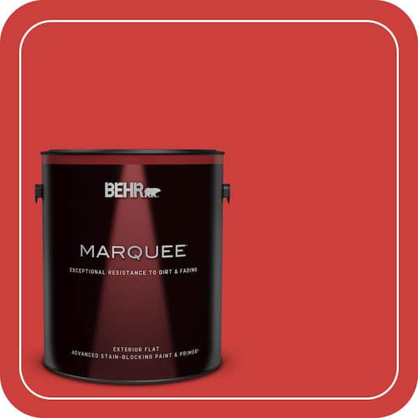 BEHR MARQUEE 1 gal. #S-G-180 Grenadine Flat Exterior Paint & Primer (2)
