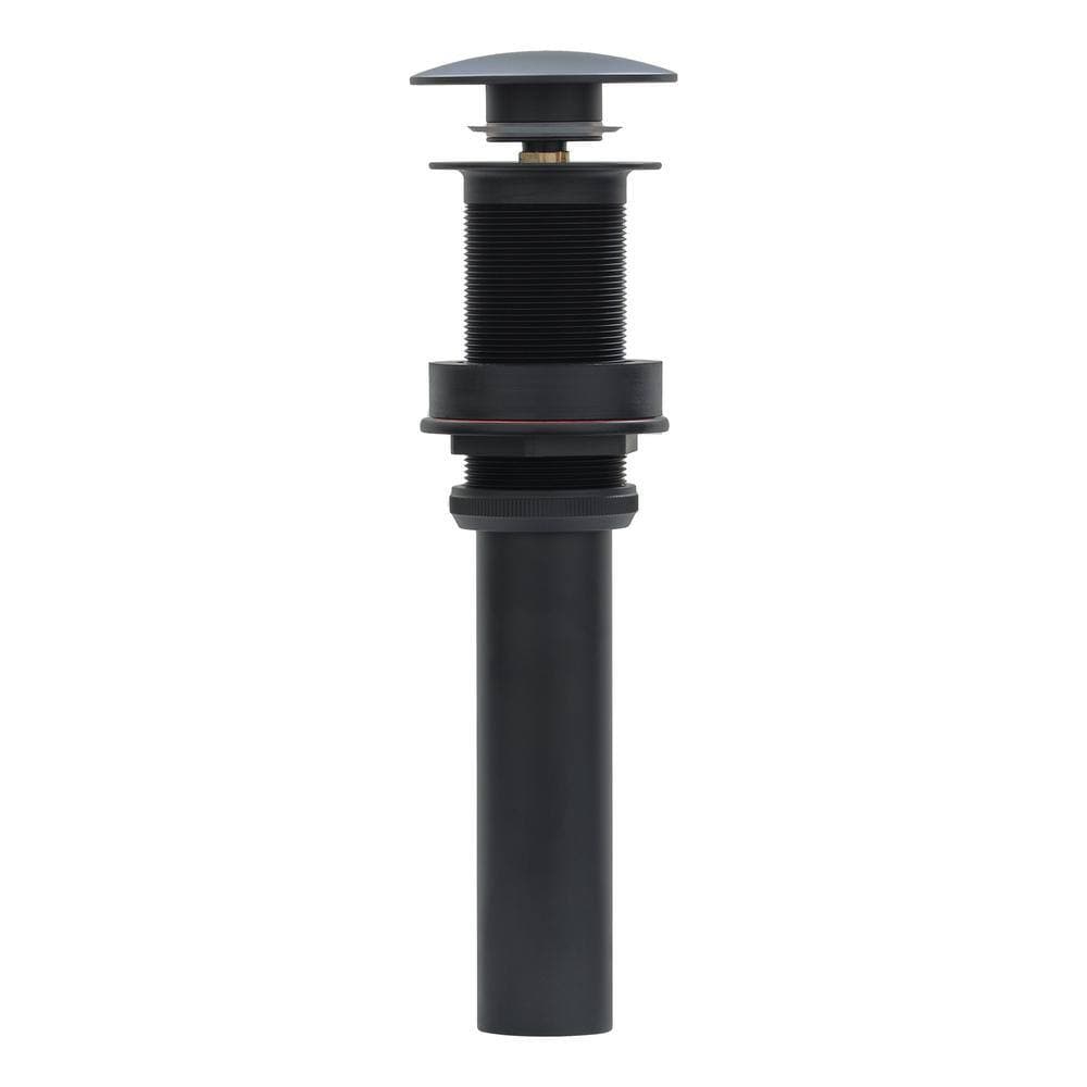 Premier Copper Products 1.5 in. Non-Overflow Pop-up Bathroom Sink Drain - Matte Black (2)