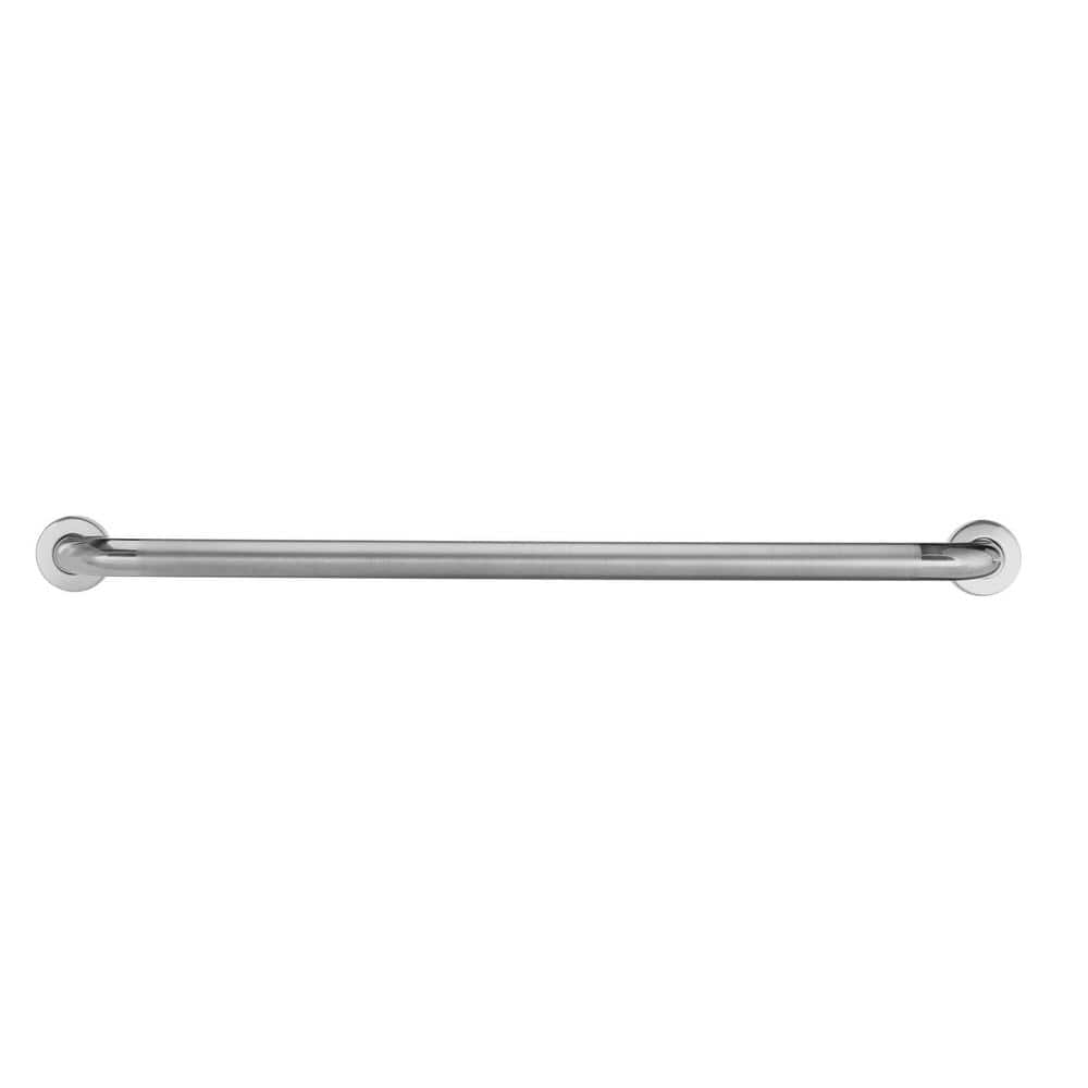 Glacier Bay 36 in. x 1-1/2 in. Concealed Peened ADA Compliant Grab Bar in Polished Stainless Steel (4)