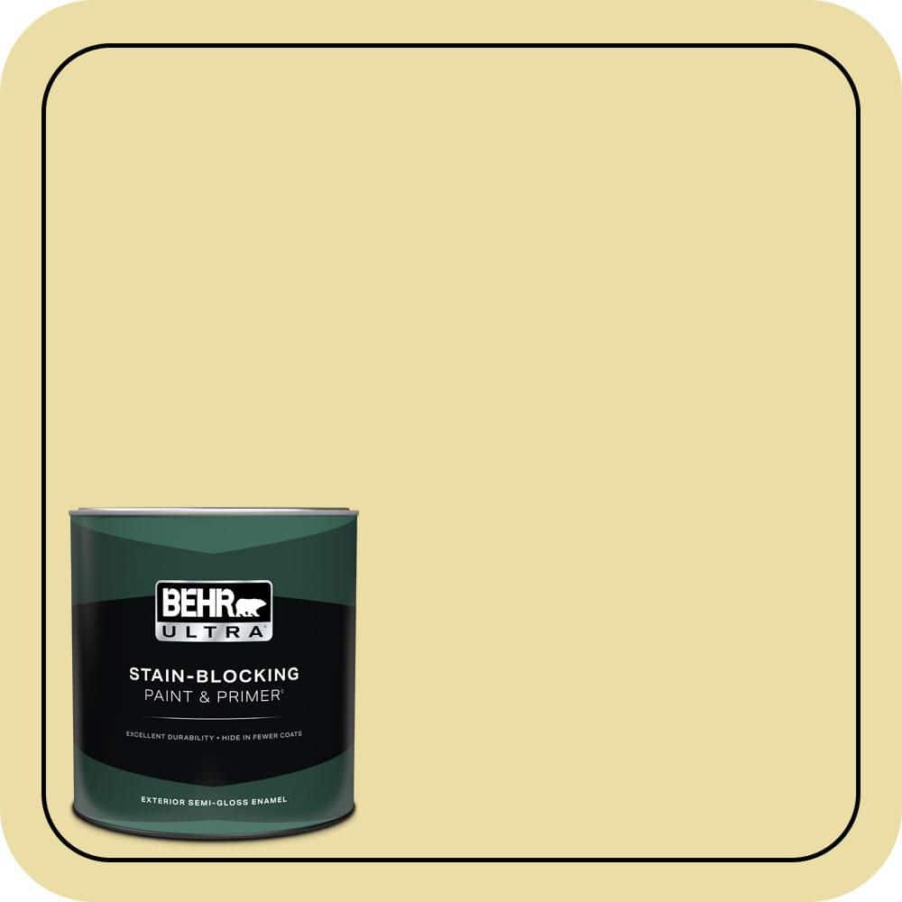 BEHR ULTRA 1 qt. #PPU8-12 Refreshing Tea Semi-Gloss Enamel Exterior Paint & Primer