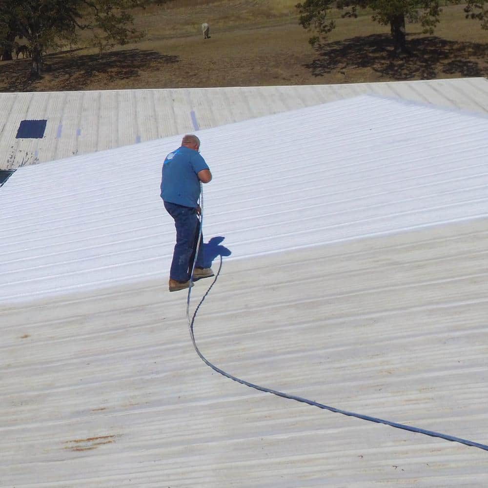 Ames Premium Roof Armor 5 gal. 100% Acrylic White Elastomeric and Reflective Roof Coating (3)