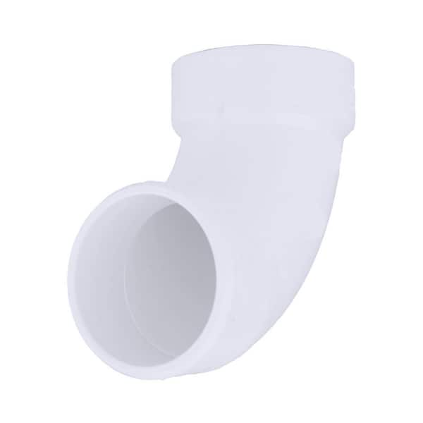 Charlotte Pipe 4 in. PVC DWV 90-Degree Hub x Hub Street Elbow Fitting (2)