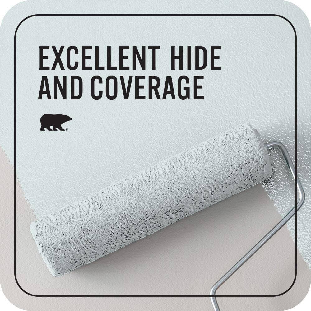BEHR PREMIUM PLUS #BL-W03 Blue Bird Day Enamel EcoMix Plant-Based & Primer (2)