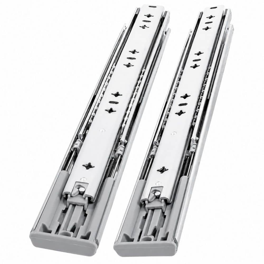 LAIFUCAM 53mm Width 16 in. Galvanized Steel Undermount Soft-Close Heavy Duty Full Extension Drawer Slides Ball Bearing 1 Pair (1)