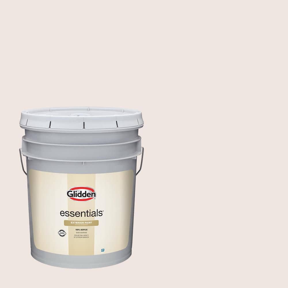 Glidden Essentials 5 gal. Forever Faithful PPG1047-1 Flat Exterior Paint