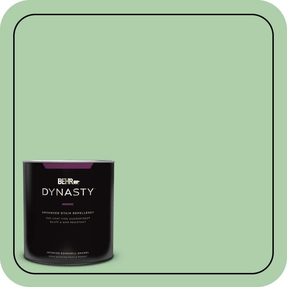 BEHR DYNASTY 1 qt. #450D-4 Garden Room Eggshell Enamel Interior Stain-Blocking Paint and Primer
