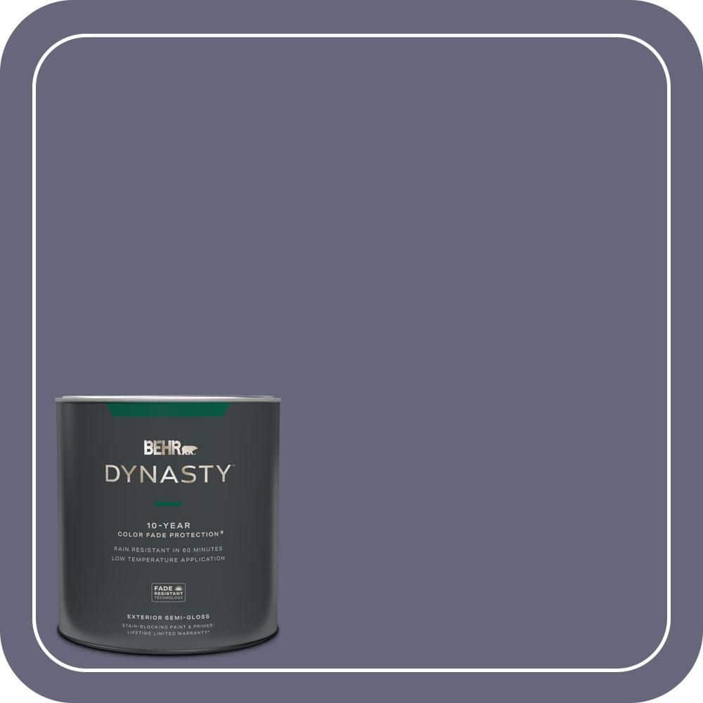 BEHR DYNASTY 1 qt. #640F-6 Enchanted Evening Semi-Gloss Exterior Stain-Blocking Paint & Primer