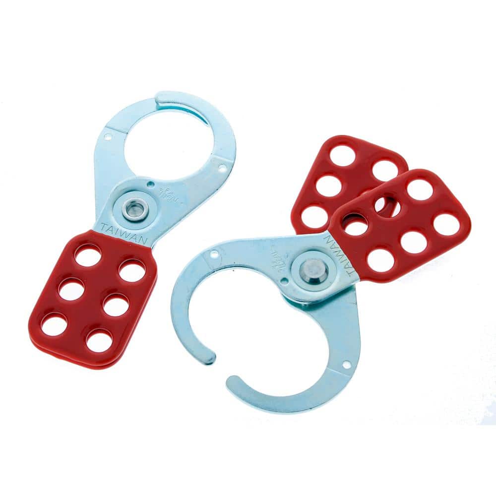 IDEAL Safety Lockout Hasp, 1-1/2 in. Jaw 2/Card (1)