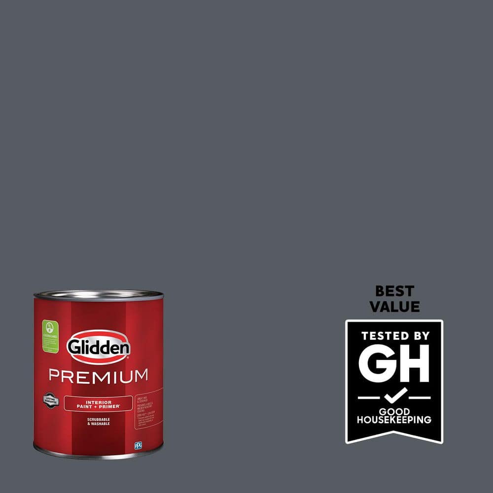 Glidden Premium 1 qt. PPG0993-7 Moody Sky Flat Interior Latex Paint (1)
